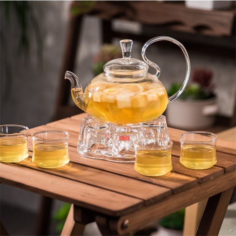 Paprastas keraminis kaitinimo pagrindas kavos vanduo arbatos stiklas karščiui atsparus arbatinuko šildytuvas izoliacinis pagrindas apvalus širdies formos žvakių laikiklis