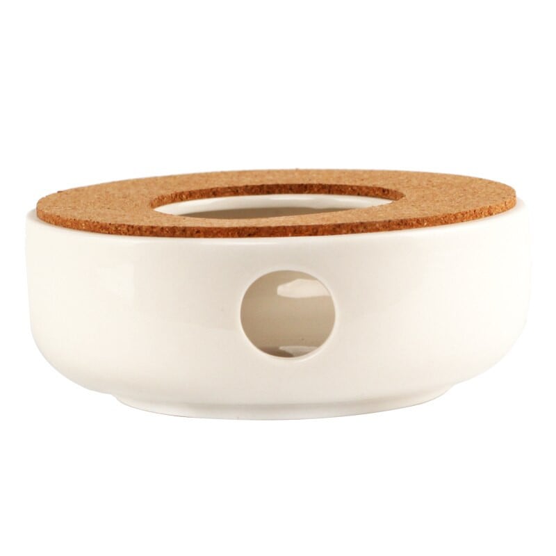 Paprastas keraminis kaitinimo pagrindas kavos vanduo arbatos stiklas karščiui atsparus arbatinuko šildytuvas izoliacinis pagrindas apvalus širdies formos žvakių laikiklis