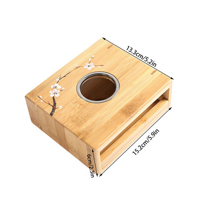 Bambusest tee soojendaja soe tee pliit klaasist teekannu soojendusalus Vastupidav Jaapani stiilis termostaadi veini temperatuuri alus