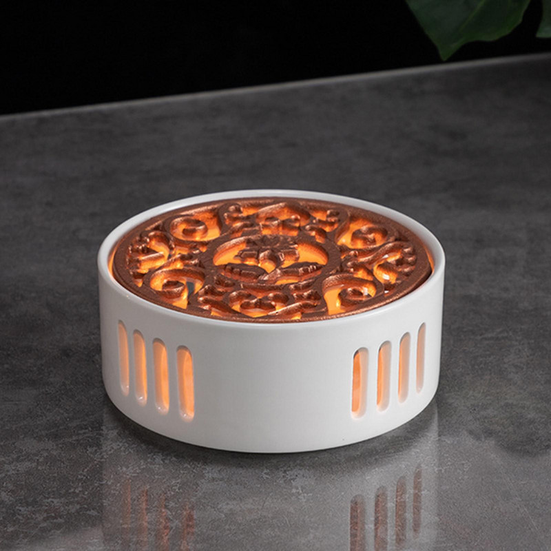 Tuščiaviduris arbatos šildytuvas žvakių kaitinimo izoliacijos pagrindo arbatinuko laikiklis namų arbatinukui