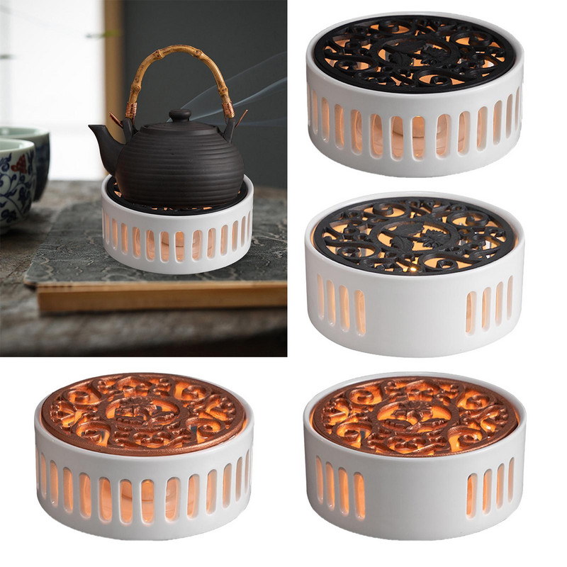 Tuščiaviduris arbatos šildytuvas žvakių kaitinimo izoliacijos pagrindo arbatinuko laikiklis namų arbatinukui