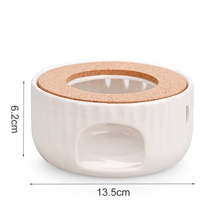 Mini hordozható teáskanna tartó kerámia teáskanna melegítő szigetelő talp kávé tea melegítő gyertyatartó tea kiegészítők