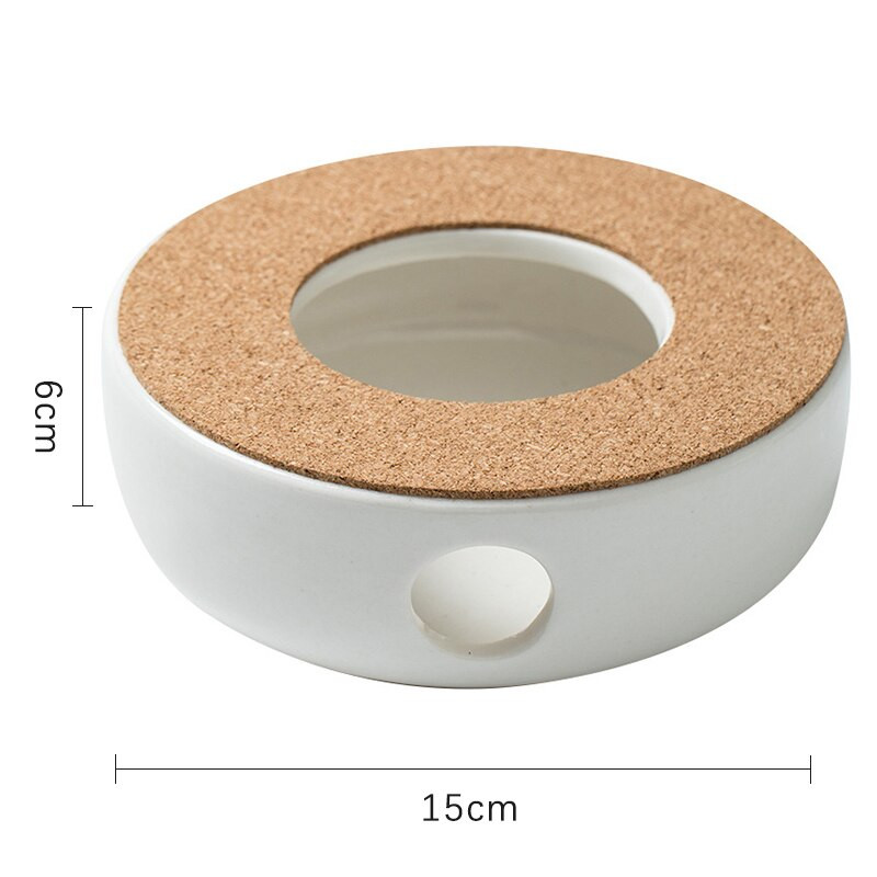 Mini hordozható teáskanna tartó kerámia teáskanna melegítő szigetelő talp kávé tea melegítő gyertyatartó tea kiegészítők