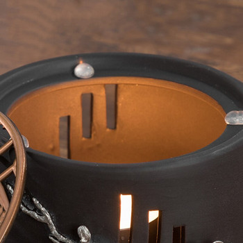 Винтидж керамична керамика Топла печка за чай Китайски кунг-фу комплект за чай Аксесоари Основа за чайник Свещ Нагревател Домашна нощна лампа