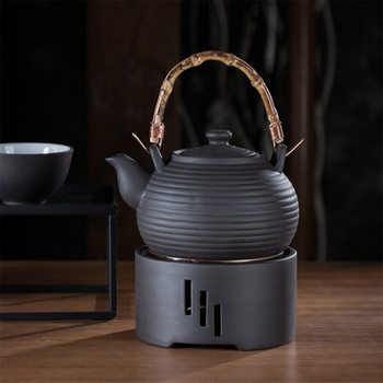 1PC Керамична стойка за свещи Нагревател за чай Чайна печка Затопляне на мляко Свещник с подложка без свещ за домашно кафене