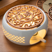 Keraminis arbatos šildytuvas arbatos puodo žvakės kaitinimo pagrindas arbatos kavos vandens šildytuvas arbatos viryklė Žvakių laikiklis arbatos priedai