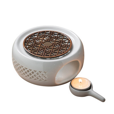 Keraminis arbatos šildytuvas arbatos puodo žvakės kaitinimo pagrindas arbatos kavos vandens šildytuvas arbatos viryklė Žvakių laikiklis arbatos priedai