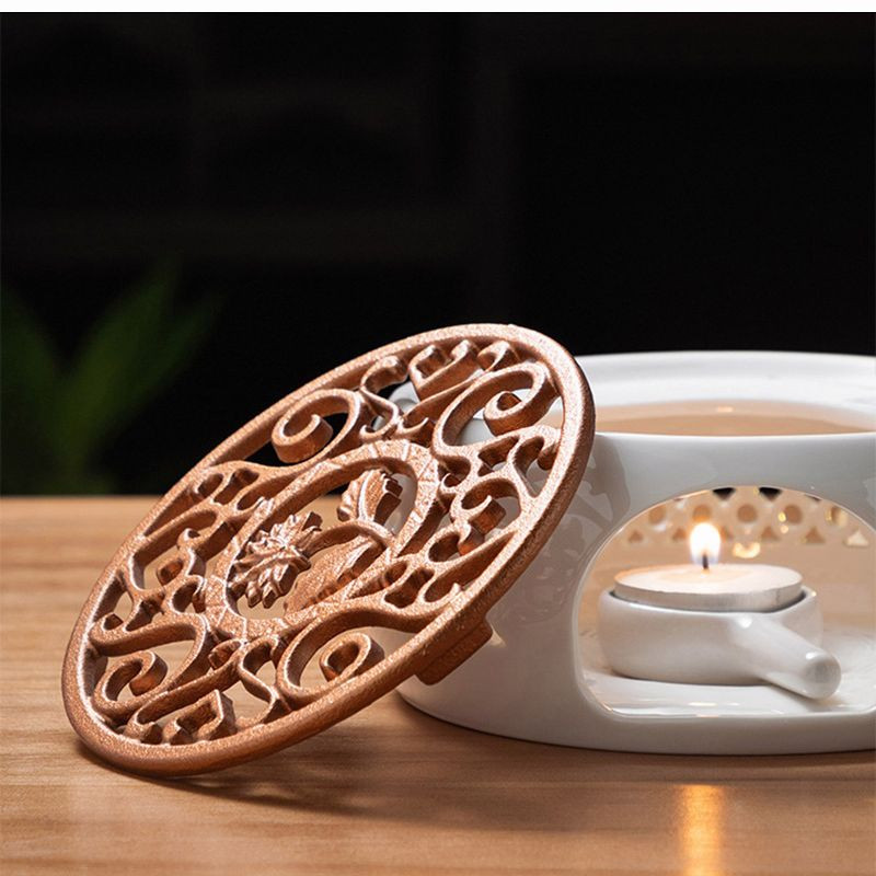 Keraminis arbatos šildytuvas arbatos puodo žvakės kaitinimo pagrindas arbatos kavos vandens šildytuvas arbatos viryklė Žvakių laikiklis arbatos priedai