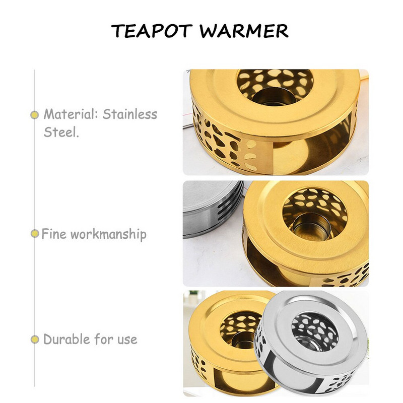 Šiltesnis arbatinukas šildytuvas Arbatos žvakė Kavos pagrindo laikiklis Puodų šildytuvai Arbatinės viryklės Puodai Namas Metalinis Nešiojamas sviestas Belaidis