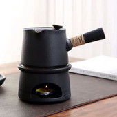 Keramičko posuđe Toplo kuhalo za čaj Keramički retro grijač čaja u japanskom stilu Čajnik Keramički Kungfu set za čaj Prilagodba tople baze za čaj
