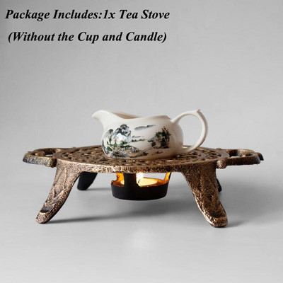 Senovinė japoniška ketaus žvakė, šilta arbatos viryklė Kavos pieno vyno šildymas šildomo pagrindo arbatinukas Trivets Kūrybinė žvakių laikiklio dovana