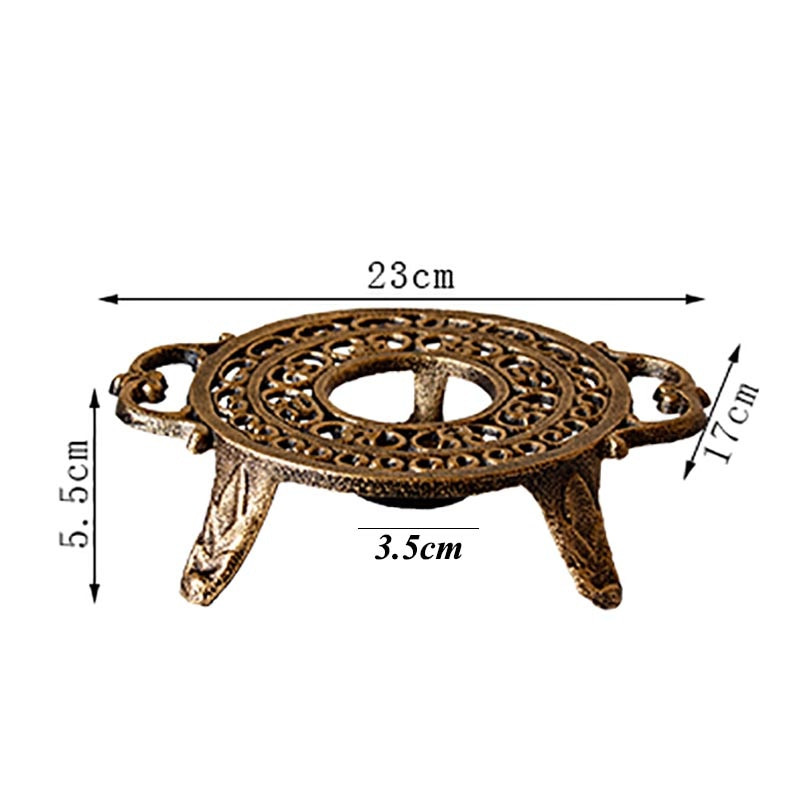 Senovinė japoniška ketaus žvakė, šilta arbatos viryklė Kavos pieno vyno šildymas šildomo pagrindo arbatinukas Trivets Kūrybinė žvakių laikiklio dovana