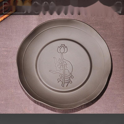 Lila agyagedény pad edénytartó Retro edénytároló vízforraló csapágy teaszertartás kínai kung fu teáskészlet sofőr tányér Bougie