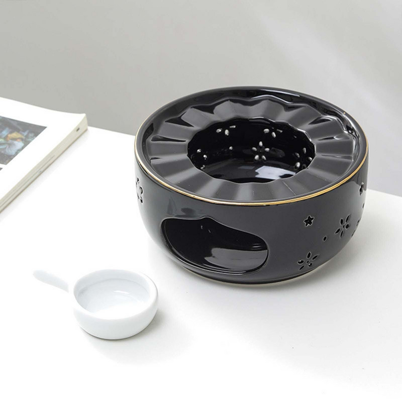 Keraminis arbatinuko šildytuvas bufeto serverio šildytuvas arbatinuko kaitinimo degiklis nerūdijančio plieno arbatinuko stikliniams arbatinukams namo žygiai