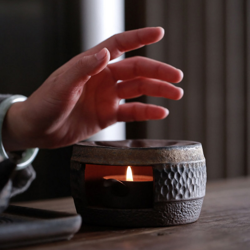 Šiltesnis arbatinukas arbatos šildytuvas Keraminis degiklis puodo viryklės laikiklis aliejui stovas vaško stiklinė Essential arbatžolės aromato kavos pagrindo kaitinimo lydalas