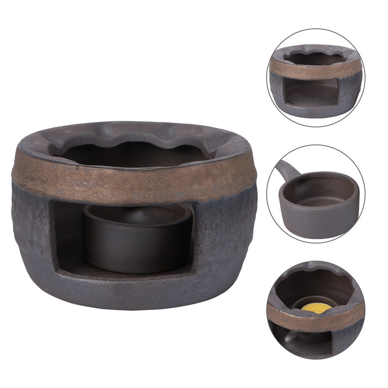 Šiltesnis arbatinukas arbatos šildytuvas Keraminis degiklis puodo viryklės laikiklis aliejui stovas vaško stiklinė Essential arbatžolės aromato kavos pagrindo kaitinimo lydalas