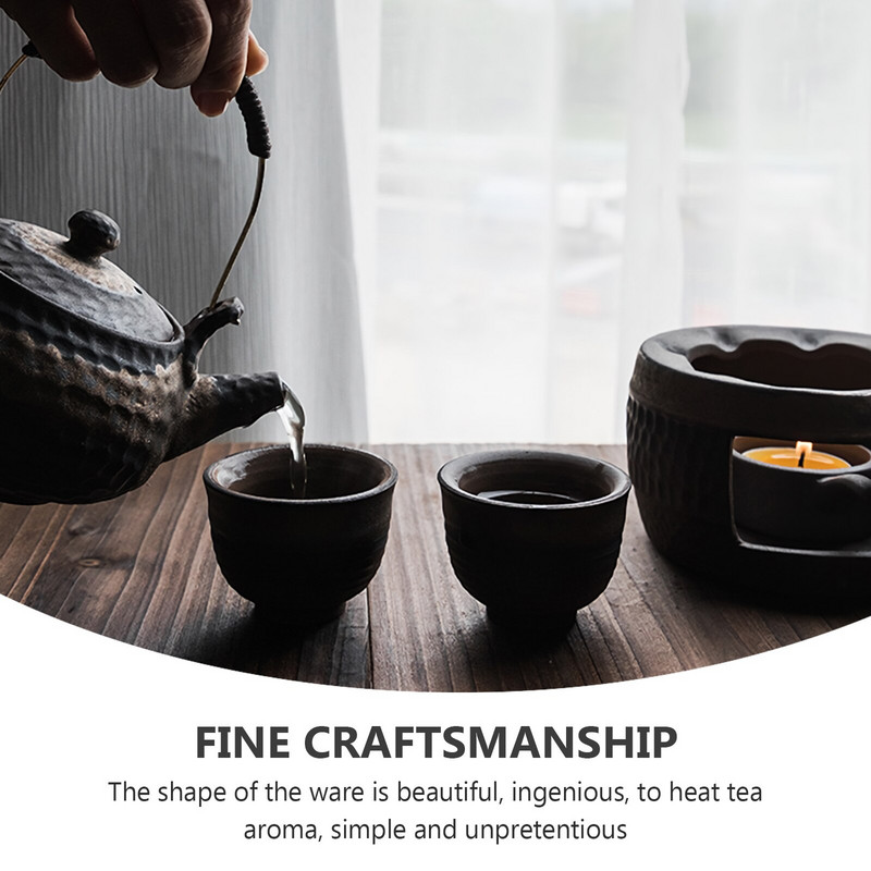 Šiltesnis arbatinukas arbatos šildytuvas Keraminis degiklis puodo viryklės laikiklis aliejui stovas vaško stiklinė Essential arbatžolės aromato kavos pagrindo kaitinimo lydalas
