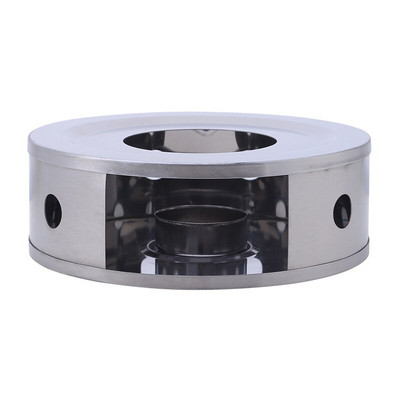 Преносим нагревател за чай Издръжлива нагревател за свещи от неръждаема стомана Поставка за лампи за чай Подставки Подгревател за кафе Нагревателна основа Поставка за чайник