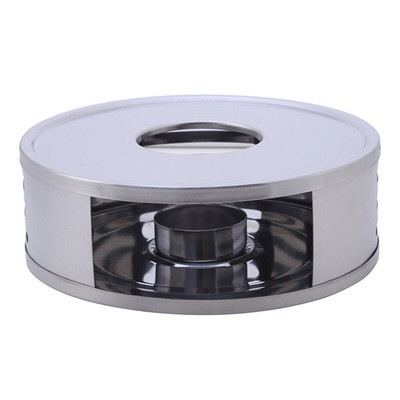 Преносим нагревател за чай Издръжлива нагревател за свещи от неръждаема стомана Поставка за лампи за чай Подставки Подгревател за кафе Нагревателна основа Поставка за чайник