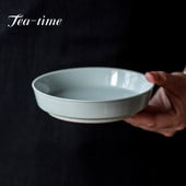 Antik edény csapágyas kerámia tányér száraz buborék tányér teáskanna alátét emelő tartó Retro teásszertartás kiegészítők teástálca uzsonnás tányér