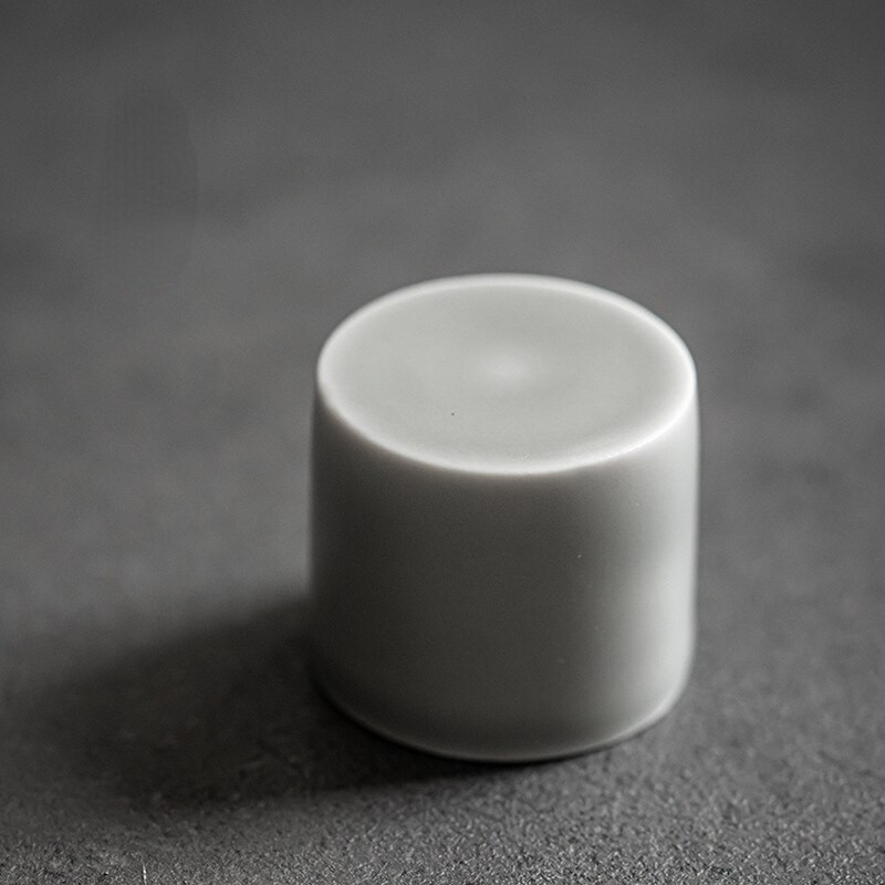 Jednostavni keramički set navlaka u japanskom stilu, ručno rađen ledeno siva glazura navlaka Tureen Čajnik Držač gornjeg poklopca Kung Fu pribor za čaj