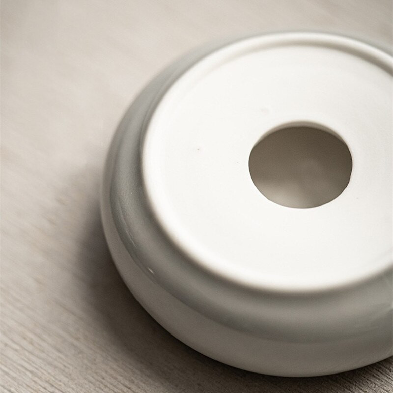 Jednostavni keramički set navlaka u japanskom stilu, ručno rađen ledeno siva glazura navlaka Tureen Čajnik Držač gornjeg poklopca Kung Fu pribor za čaj