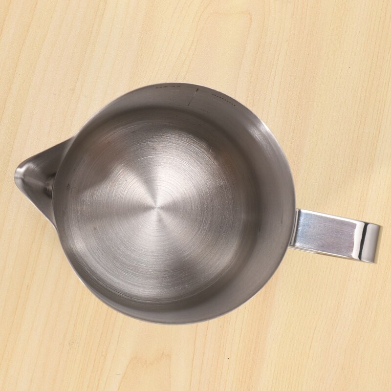 Pieno ąsotis, 900 ml rankinis kavos grietinėlės ąsočio pieno putų ąsočio puodelis su matavimo žyma ir Latte Art rašikliu, pieno ąsočiai