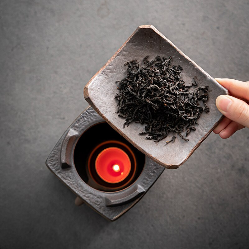 Senovinė arbatos viryklė Grubi keramika Puer arbata Žvakių šildytuvas Degiklis Arbatos reikmenys Šiltesnis arbatinukas puodelis Nakties šviesos amatai