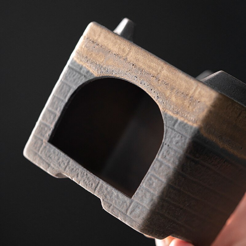 Senovinė arbatos viryklė Grubi keramika Puer arbata Žvakių šildytuvas Degiklis Arbatos reikmenys Šiltesnis arbatinukas puodelis Nakties šviesos amatai