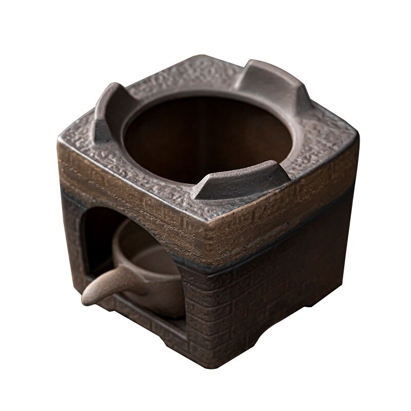 Senovinė arbatos viryklė Grubi keramika Puer arbata Žvakių šildytuvas Degiklis Arbatos reikmenys Šiltesnis arbatinukas puodelis Nakties šviesos amatai