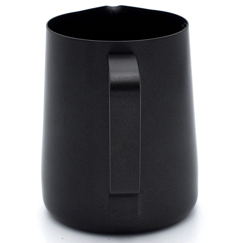 Nerūdijančio plieno pieno putų ąsotis – espreso kavos garuojančio pieno putojimo puodelis, puikiai tinka Latte Art