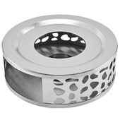 Grijač za čaj Grijač za kavu izrađen od nehrđajućeg čelika s držačem za čajnu svijeću Podloga za čaj Šuplji izrezbareni grijač za kavu