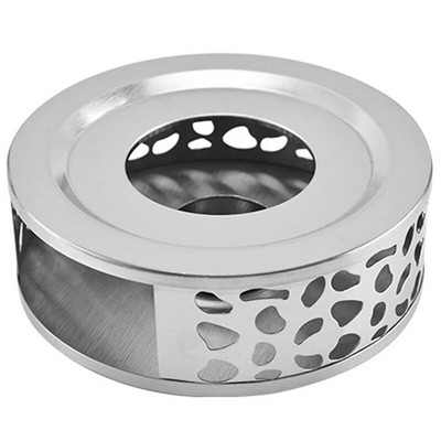 Promovare! Încălzitor de ceai Încălzitor de cafea, fabricat din oțel inoxidabil, cu suport pentru canapea, bază de ceai, cu design sculptat, încălzitor de cafea război