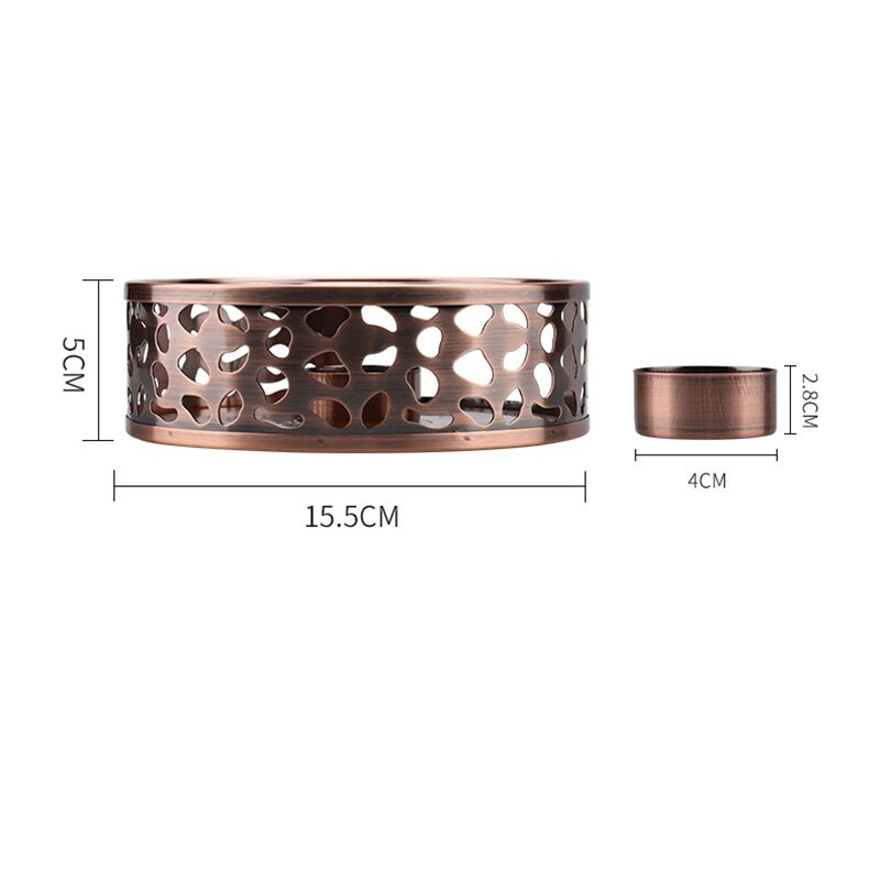 Izdržljivi grijač za čaj od nehrđajućeg čelika, postolje za grijanje, čajnik, kuhalo za topli čaj, čajnik sa svijećom, set za čaj