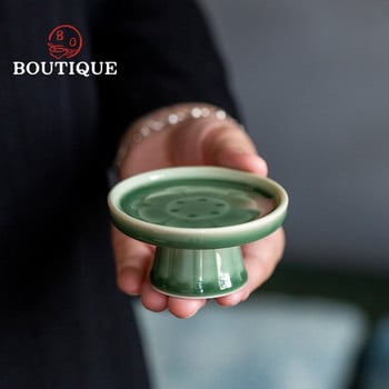 Yue Kiln Lotus Celadon Σετ Κάλυμμα Μωβ Άμμος Επέκταση Κεραμικού Κεραμικού Κουνγκ Φου Τσάι Σετ Ψηλής ποτηροθήκης Καπάκι