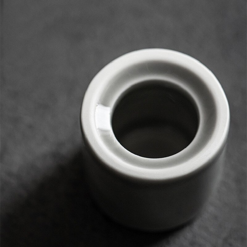 Kézzel készített jégszürke mázborító egyszerű kerámia borítókészlet japán stílusú készlet Tureen teáskanna felső fedéltartó Kung Fu tea edények