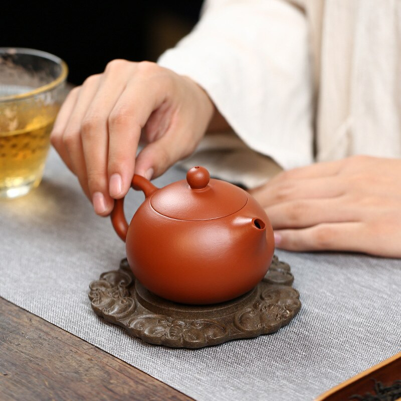 Lucky Treasure Zisha držač ležaja lonca Mali stol za suho kuhanje Yixing podmetač za čaše Ljubičasti glineni lonac Suooprt Mogu se podizati darovi