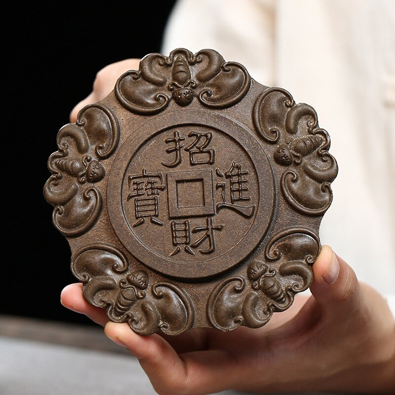 Lucky Treasure Zisha držač ležaja lonca Mali stol za suho kuhanje Yixing podmetač za čaše Ljubičasti glineni lonac Suooprt Mogu se podizati darovi