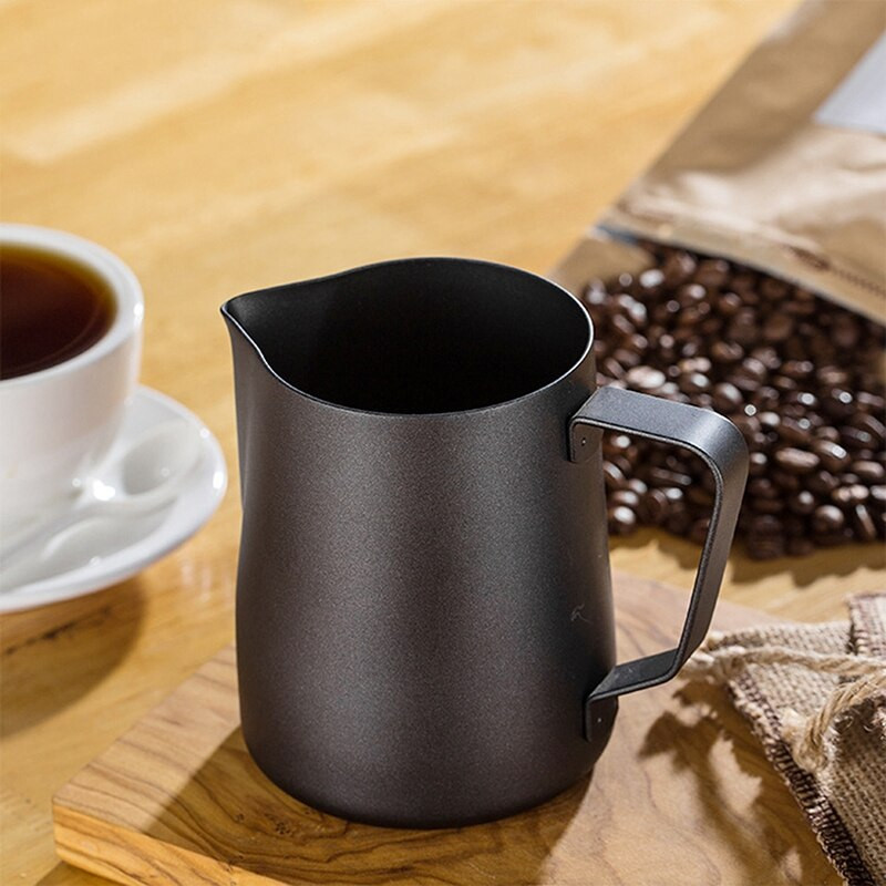 350 ml-es tapadásmentes rozsdamentes acél kancsó tejhabosító kancsó eszpresszó kávékancsó Barista kézműves kávé tejeskancsó kancsó
