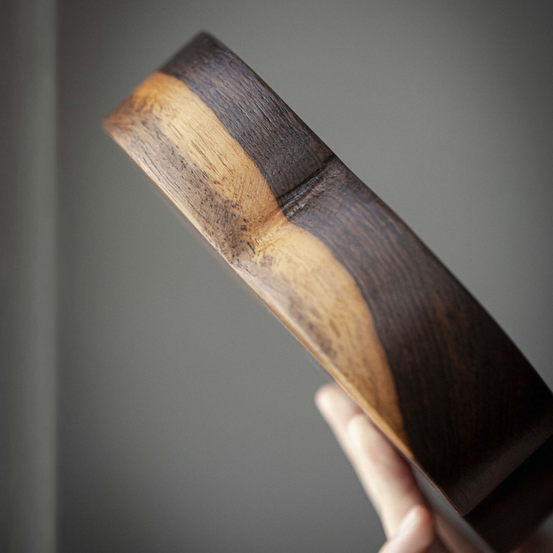 Vintage ébenfa tömörfa száraz buboréktálca Retro edény csapágy tartó Kung Fu teáskészlet Zisha teáskanna tartó teaszertartási kiegészítők