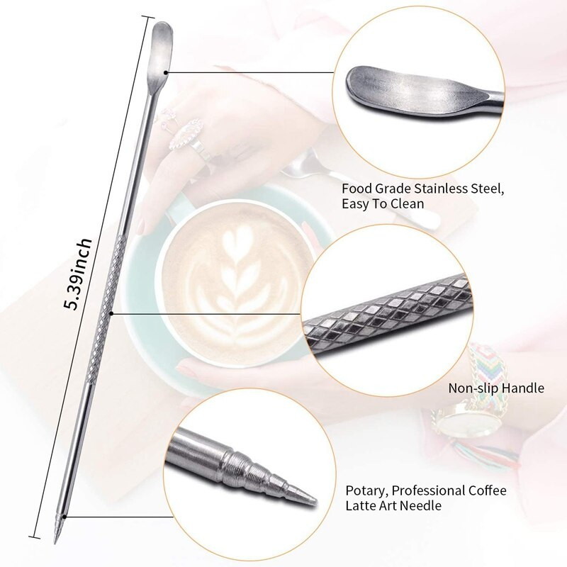 Új tejhabosító kancsó, rozsdamentes acél tejes kávéhabosító kancsó 900 ml (32 Oz) cappuccino eszpresszó készítéséhez (fekete)