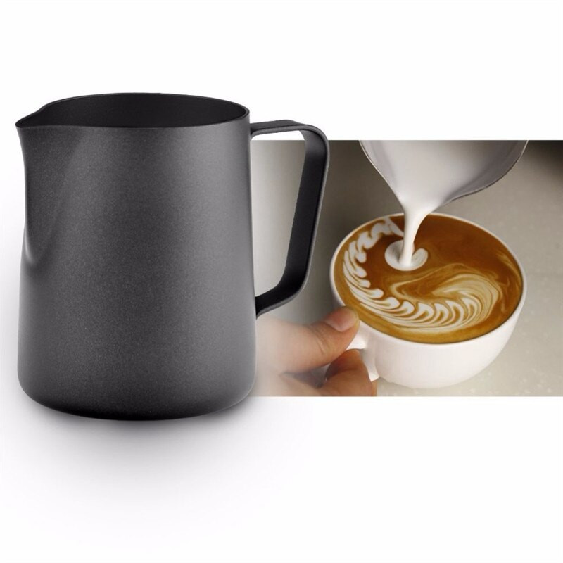 350 ml-es tapadásmentes rozsdamentes acél kancsó tejhabosító kancsó eszpresszó kávékancsó Barista kézműves kávé tejeskancsó kancsó