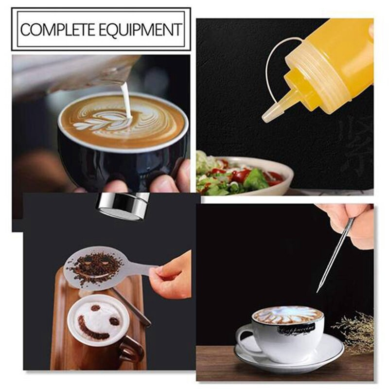 Tejpezsgőkanna belső méréssel 12Oz, gőzkanna kávé cappuccino Latte Art eszpresszógépekhez