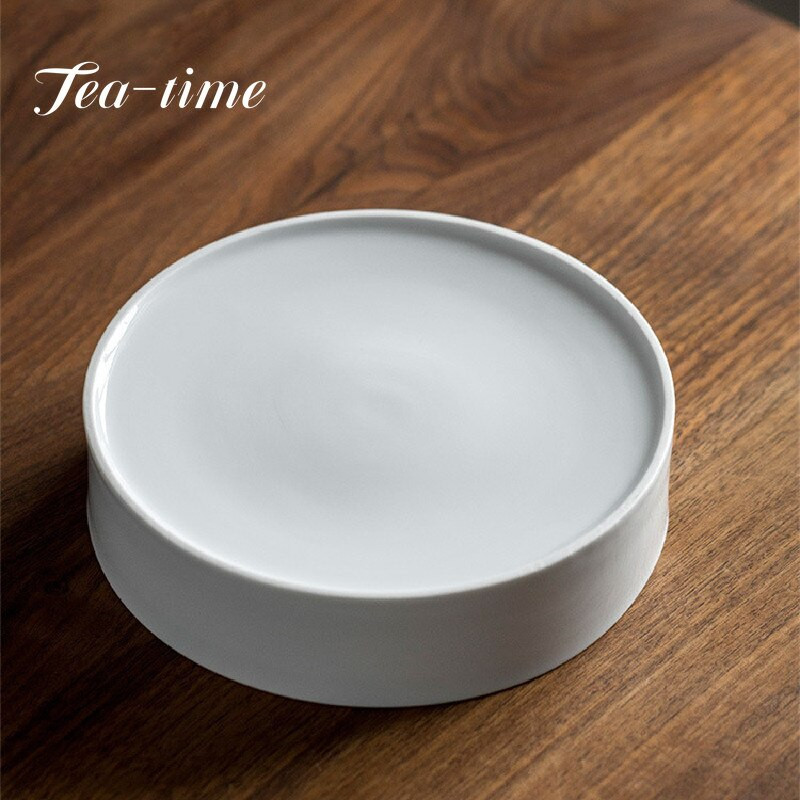 Jingdezhen édes fehér porcelán száraz sörfőző asztal teáskanna csapágytartó víztároló tartó csészealj háztartási kis teástálca