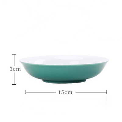 Kézzel készített türkizzöld porcelán edény csapágypaletta száraz buboréktartó tálca háztartási egyszerű kung fu teatálca uzsonnás gyümölcspaletta