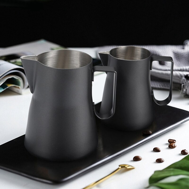 Kávés tejcsésze rozsdamentes acél eszpresszó gőzölő kancsó Kávéskávéhabosító csésze Barista eszközök