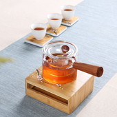 Arbatinuko šildytuvo laikiklio bazė Bambuko arbata Kava Vanduo Arbatinė Žvakė Šildymo izoliacija Japoniško stiliaus termostatas Vyno temperatūra