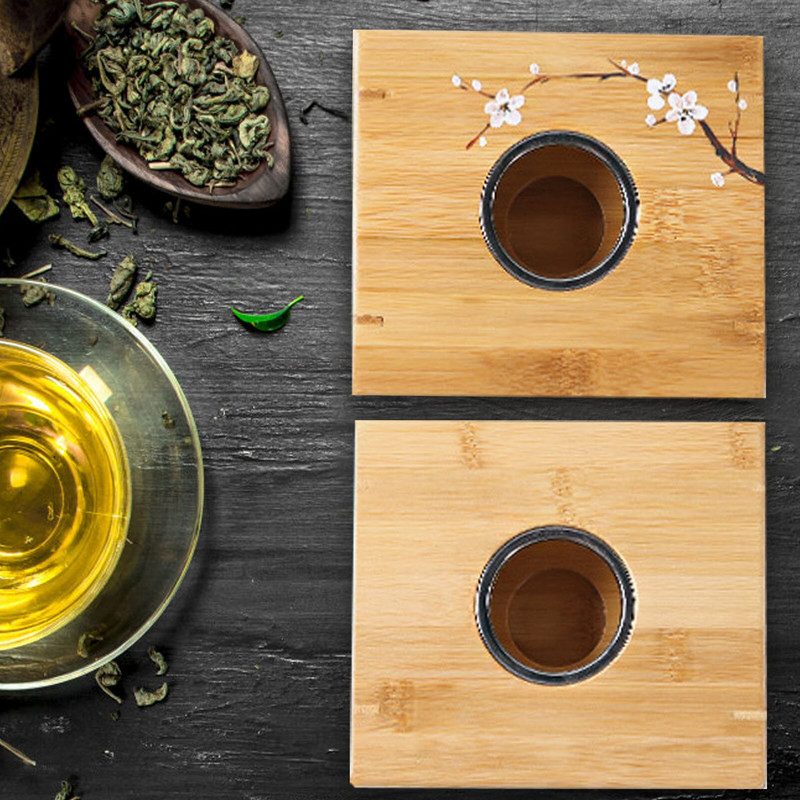 Arbatinuko šildytuvo laikiklio bazė Bambuko arbata Kava Vanduo Arbatinė Žvakė Šildymo izoliacija Japoniško stiliaus termostatas Vyno temperatūra