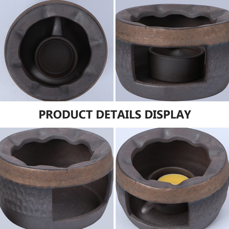 Šiltesnis arbatinukas arbatos šildytuvas Keraminis degiklis puodo viryklės laikiklis aliejui stovas vaško stiklinė Essential arbatžolės aromatinis kavos pagrindo kaitinimo tirpalas