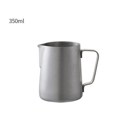 Rozsdamentes acél skálával Kávékancsó húzó virágcsésze Cappuccino tejeskanna eszpresszó csészék Latte tejhabos kancsó habosító